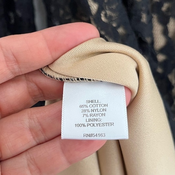 Vicky Tiel | Lace Long Sleeve Midi Dress - Picture 6 of 7